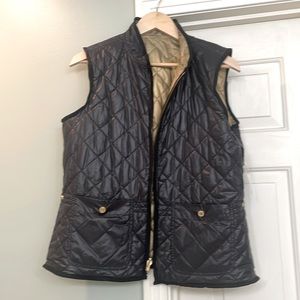New Ralph Lauren gold & black reversible vest